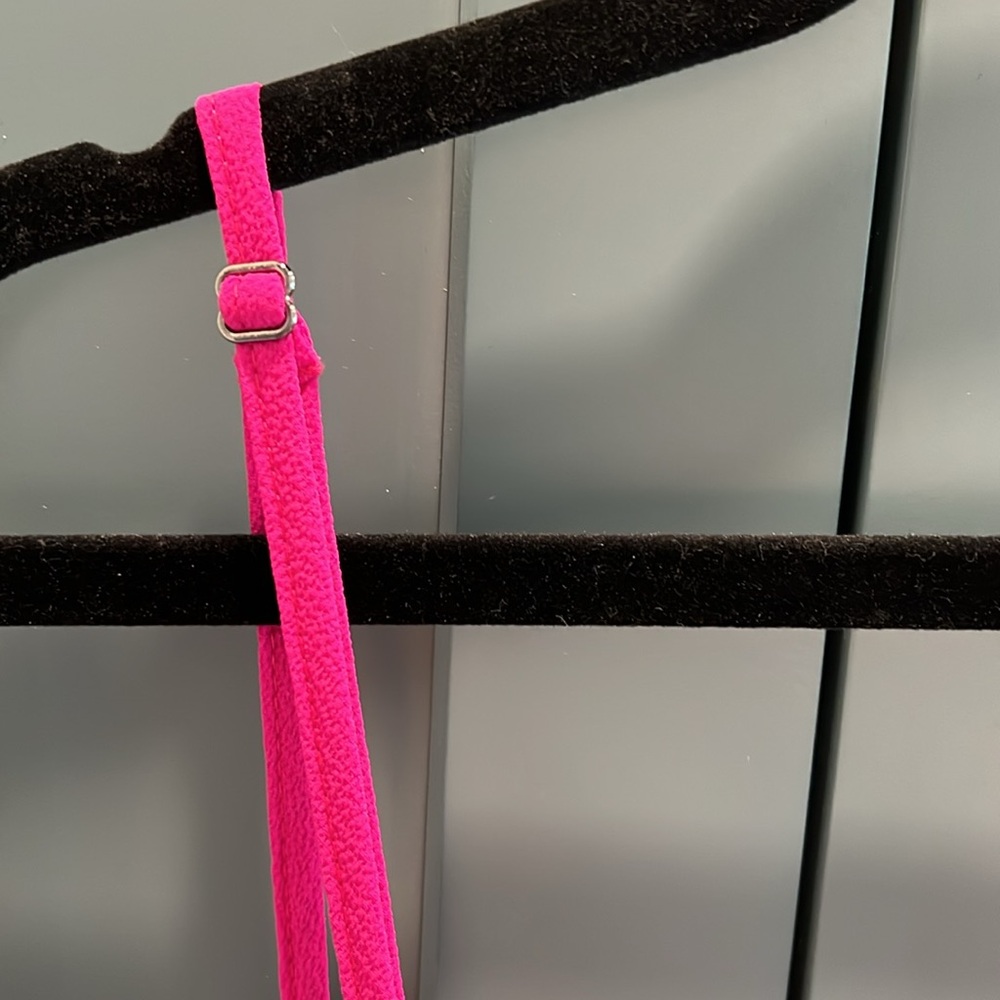 Fuchsia midi dress with tie waist - Picture 4 of 5